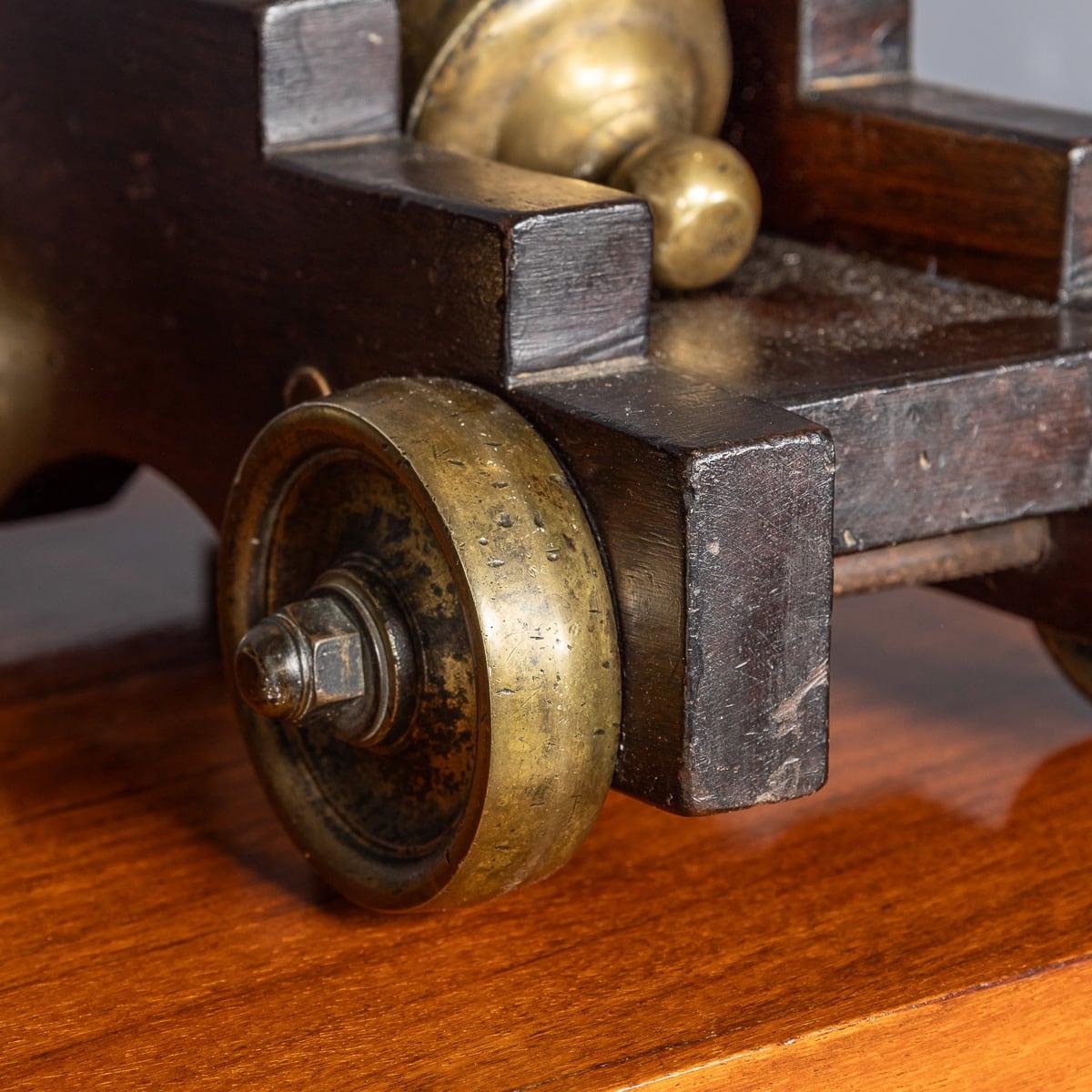 Antique 19th Century Victorian Pair Of Bronze Signal Cannons c.1890 14