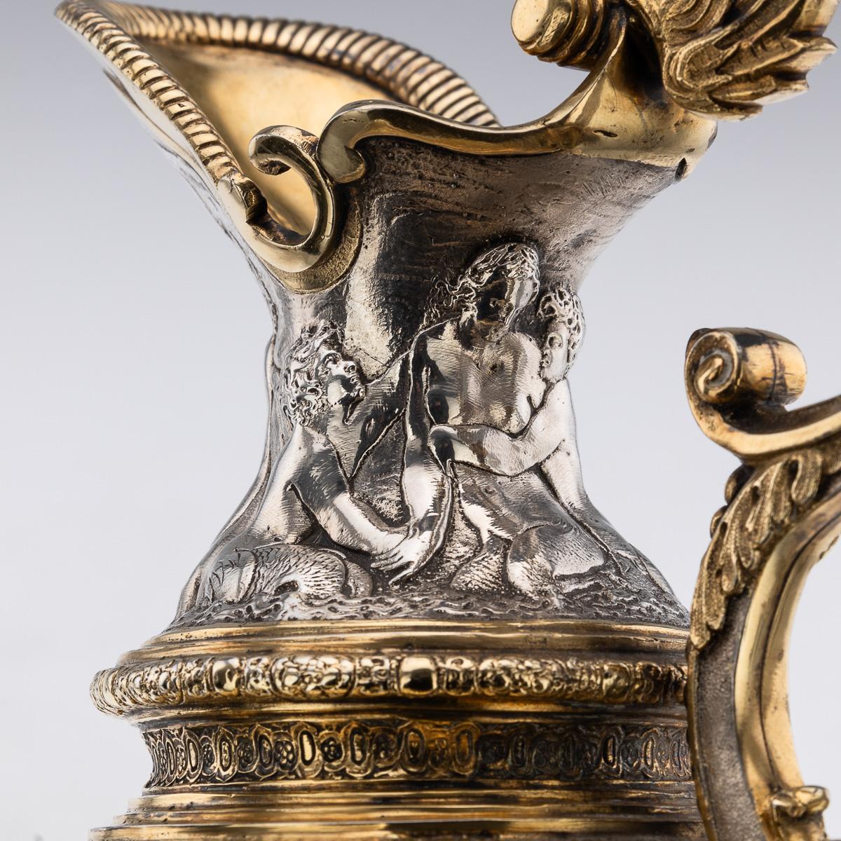 Antico calice da vino vittoriano in argento e dorato del XIX secolo, Elkington & Co. c.1870 in vendita 4