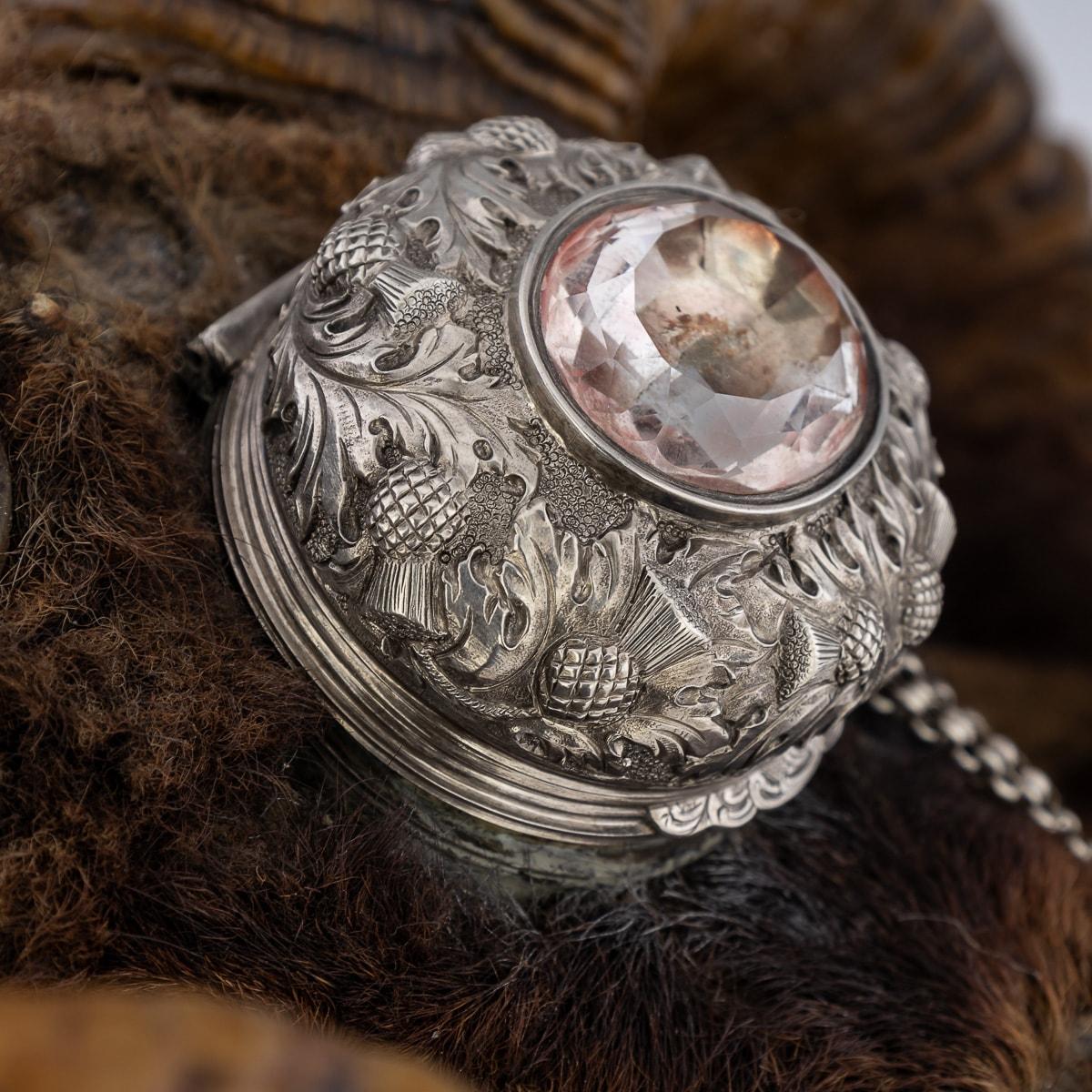 Antique 19th Century Victorian Silver Mounted Ram’s Head Snuff Mull c.1874 For Sale 10