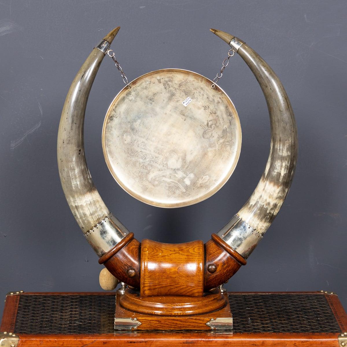Antique 19th Century Victorian Silver Plated Dinner Gong, Walker & Hall c.1890 In Good Condition In Royal Tunbridge Wells, Kent
