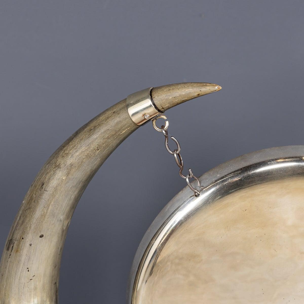 Antique 19th Century Victorian Silver Plated Dinner Gong, Walker & Hall c.1890 1