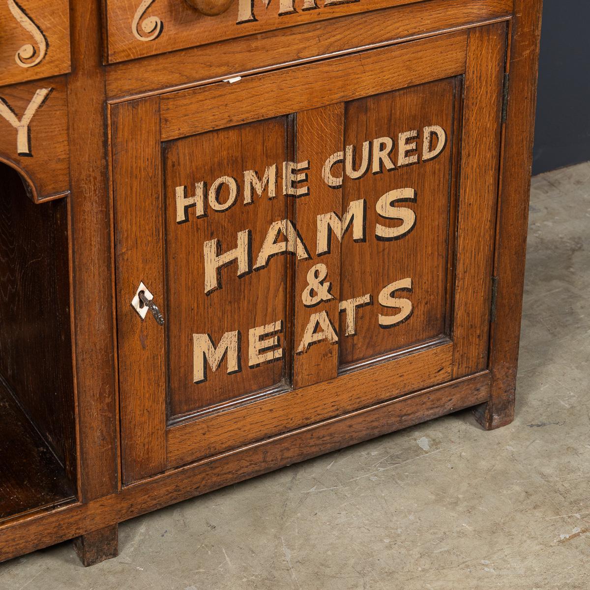 Antique 19th Century Victorian Solid Oak & Glass Dresser, Later Painted c.1880 For Sale 8