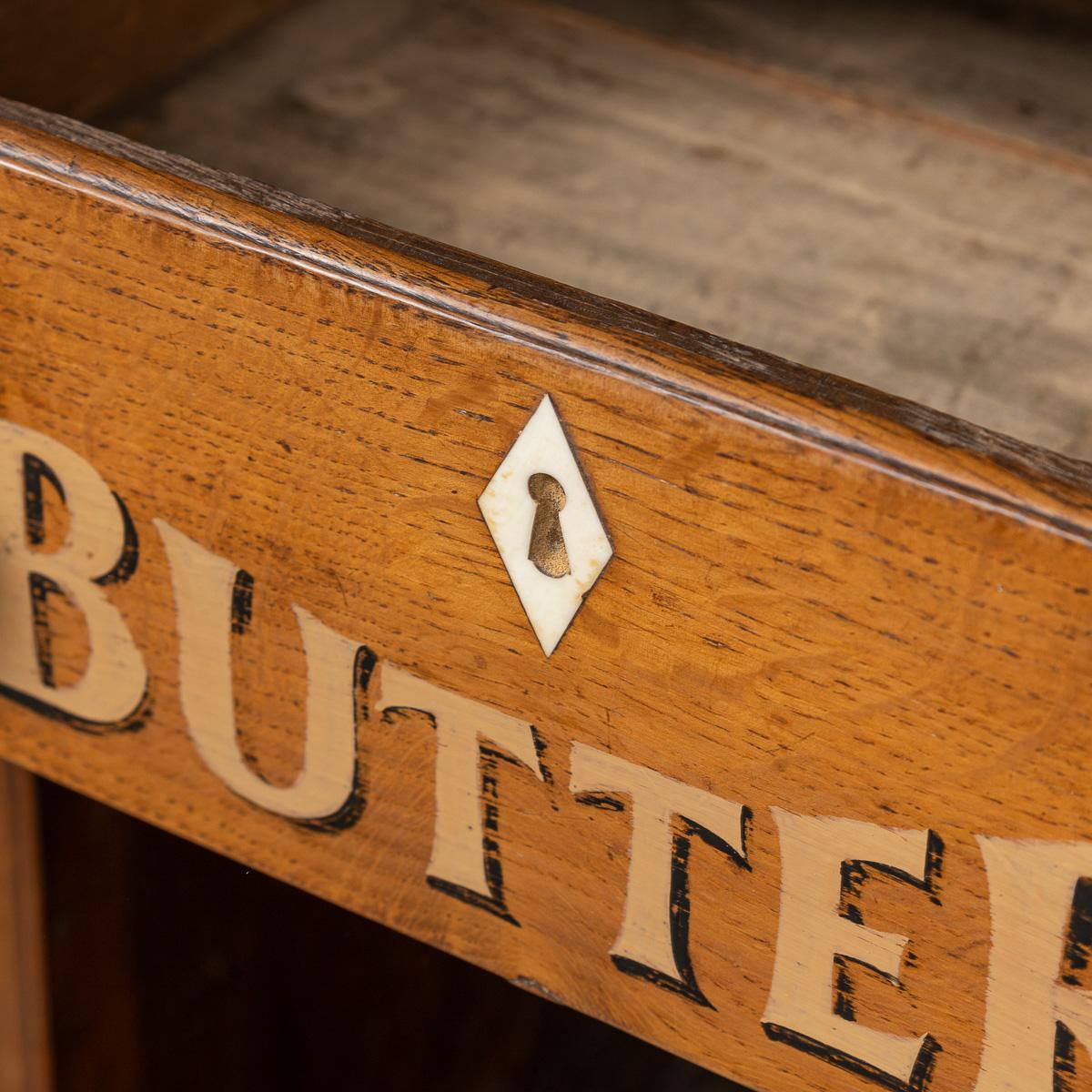 Antique 19th Century Victorian Solid Oak & Glass Dresser, Later Painted c.1880 For Sale 9