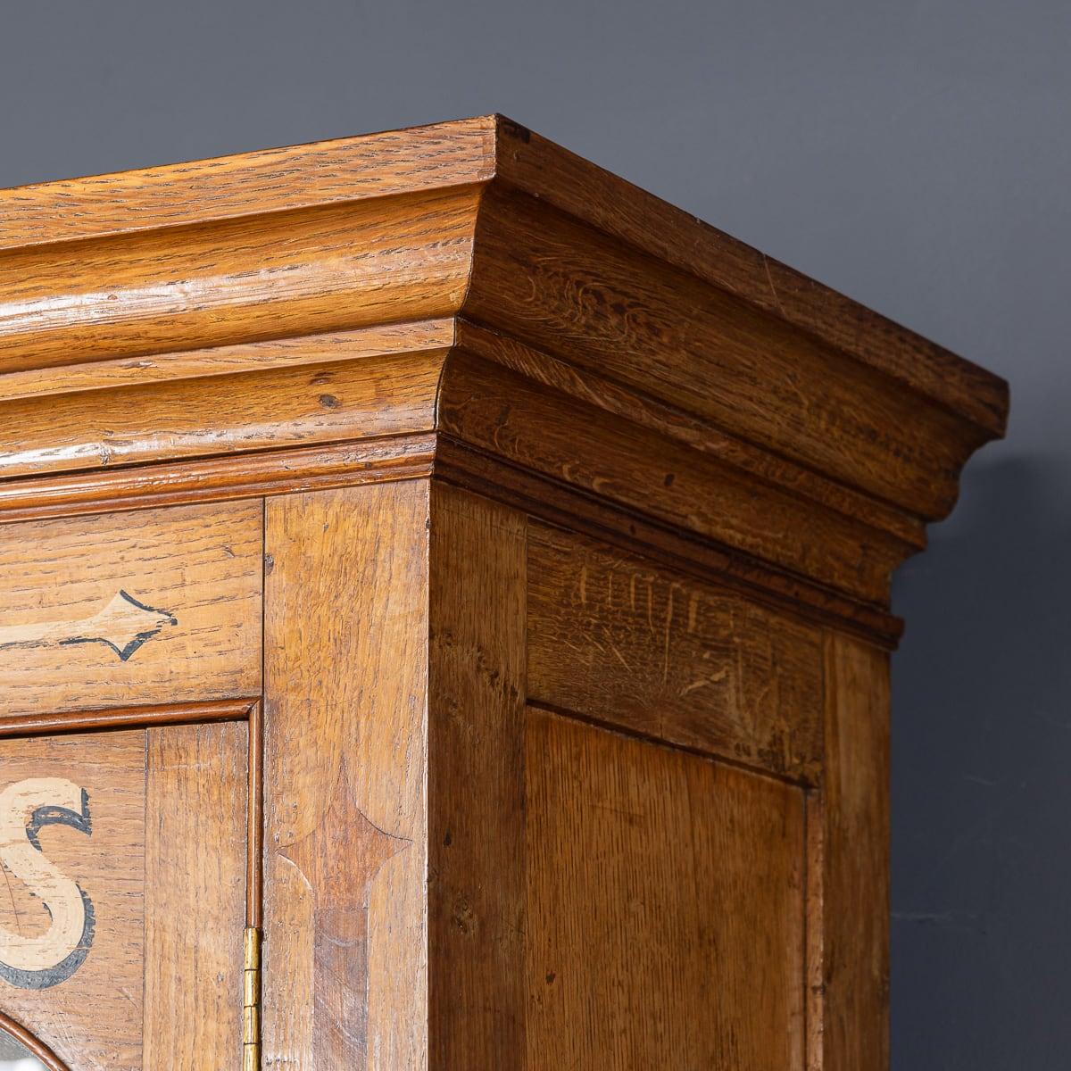 Antique 19th Century Victorian Solid Oak & Glass Dresser, Later Painted c.1890 For Sale 5