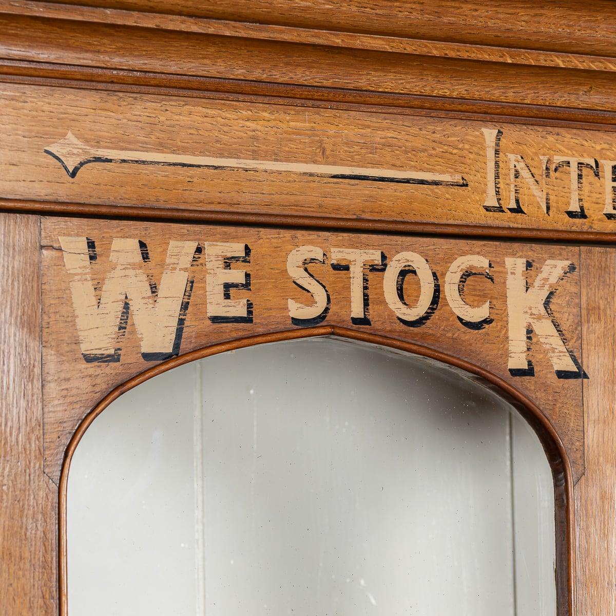 Antique 19th Century Victorian Solid Oak & Glass Dresser, Later Painted c.1890 For Sale 10