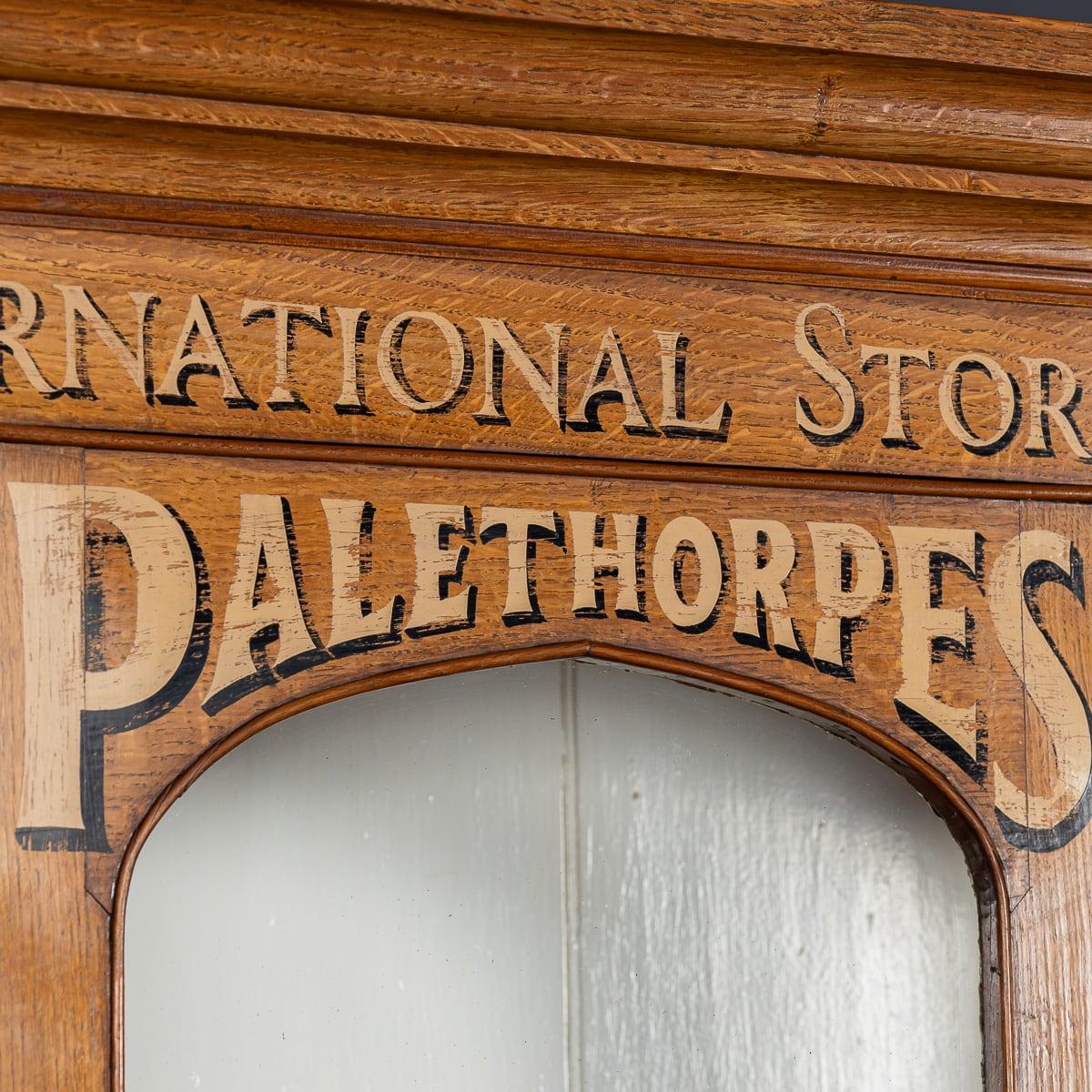 Antique 19th Century Victorian Solid Oak & Glass Dresser, Later Painted c.1890 For Sale 11