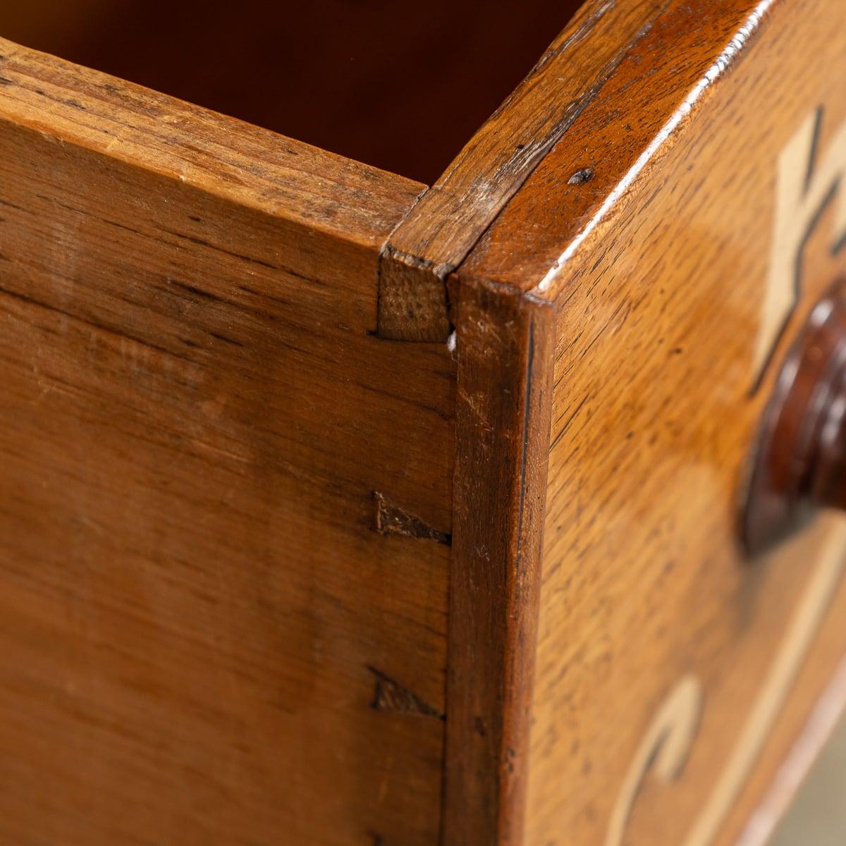 Antique 19th Century Victorian Solid Oak & Glass Dresser, Later Painted c.1890 For Sale 4
