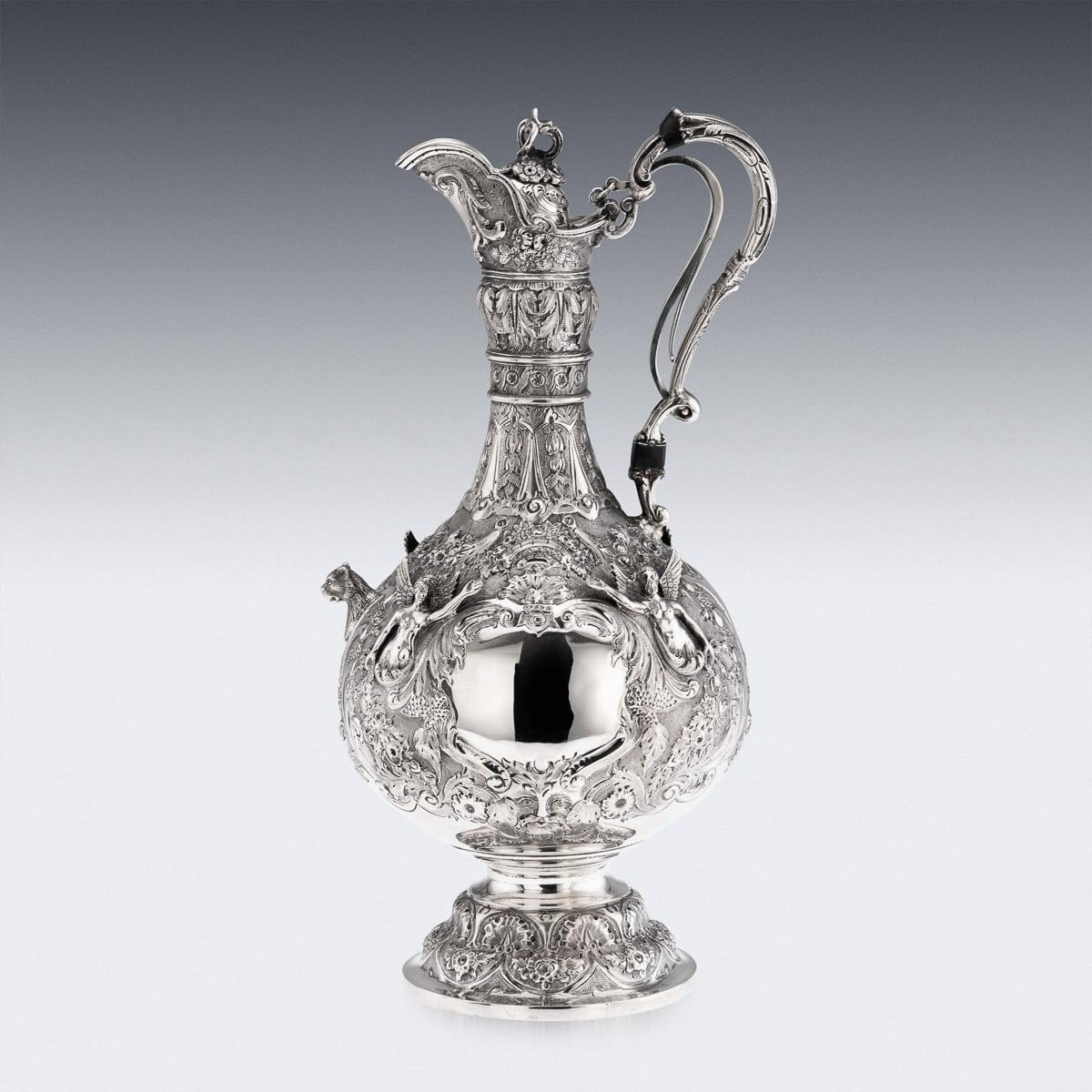 Antigua jarra victoriana del siglo XIX de plata maciza Armada, Londres c.1891 Otro en venta