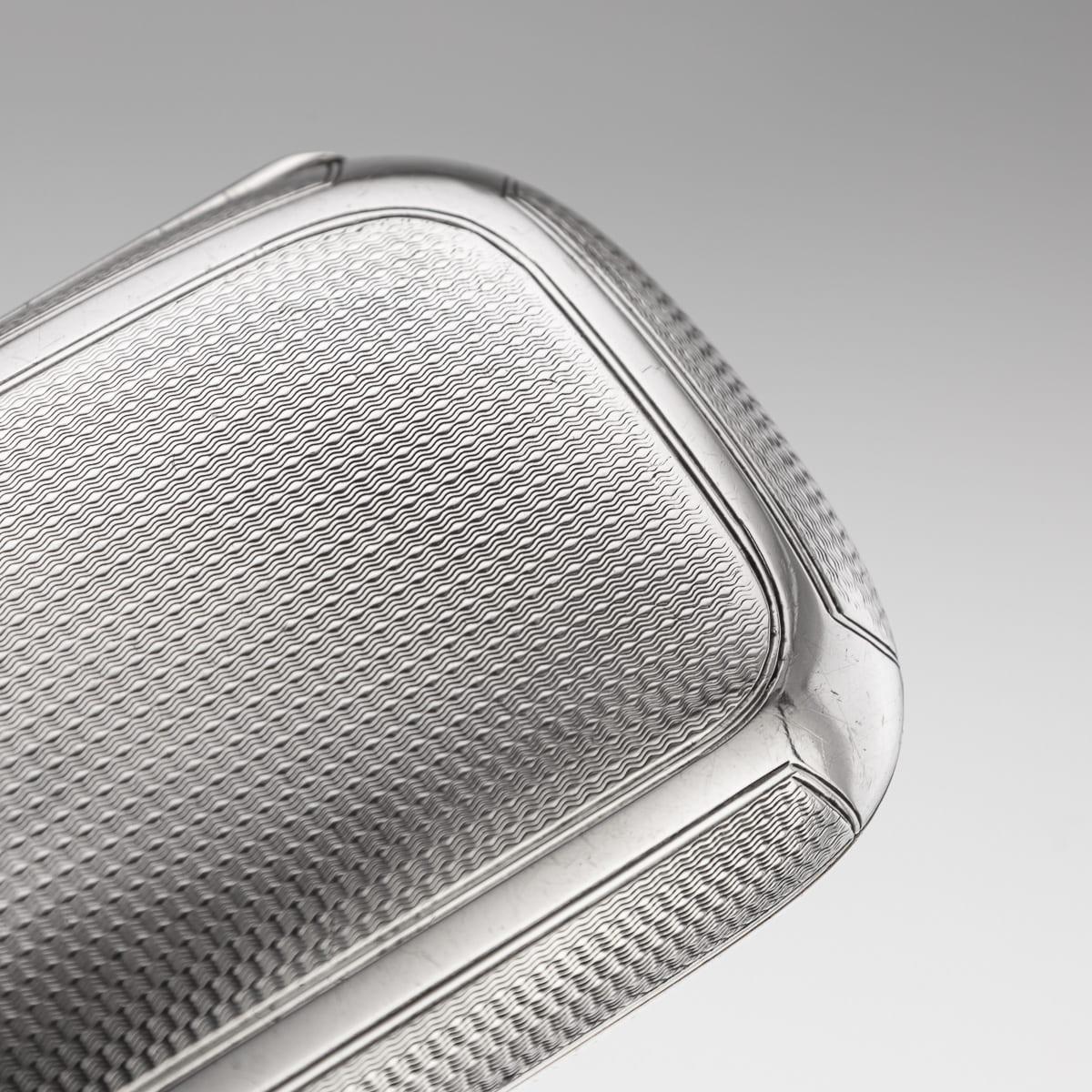 Antico portasigari d'argento massiccio vittoriano del XIX secolo, Henry William Dee c.1877 in vendita 3