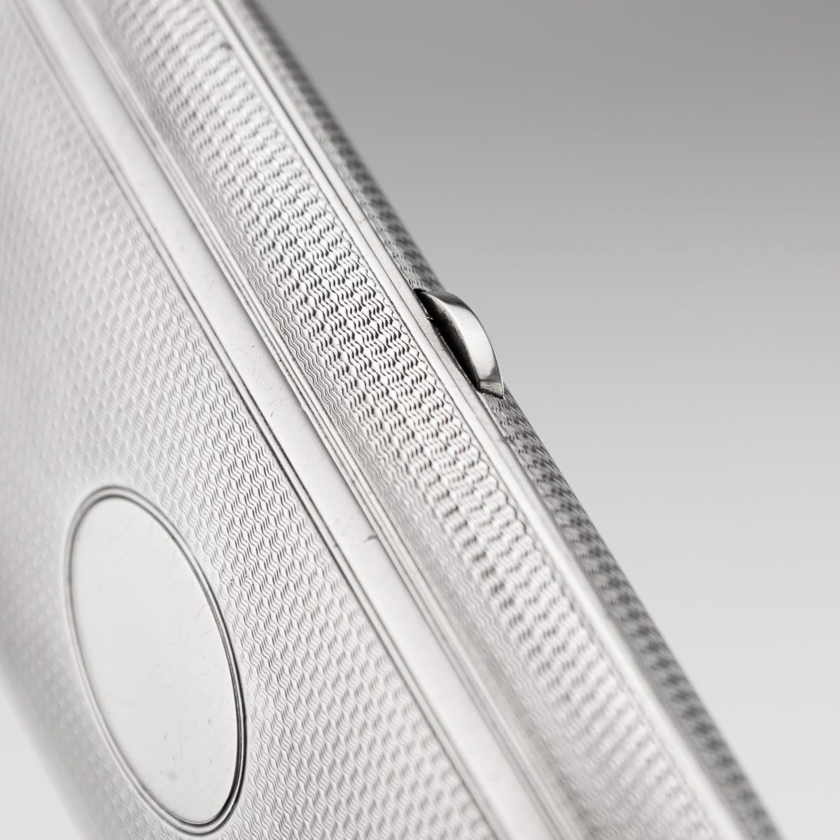 Antico portasigari d'argento massiccio vittoriano del XIX secolo, Henry William Dee c.1877 in vendita 4