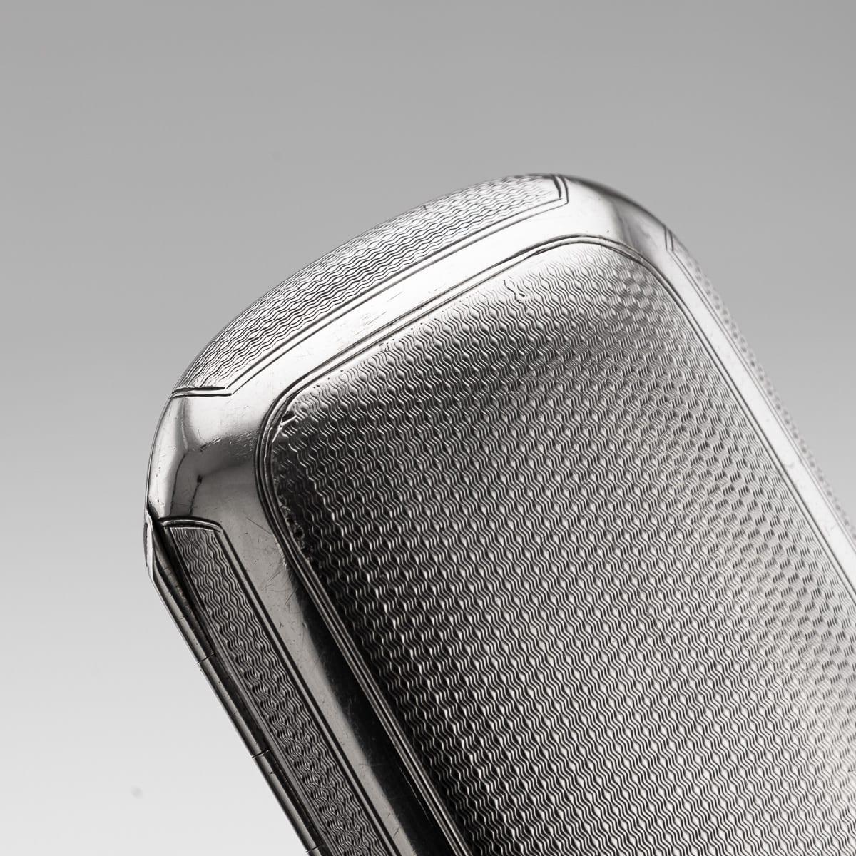 Antico portasigari d'argento massiccio vittoriano del XIX secolo, Henry William Dee c.1877 in vendita 5