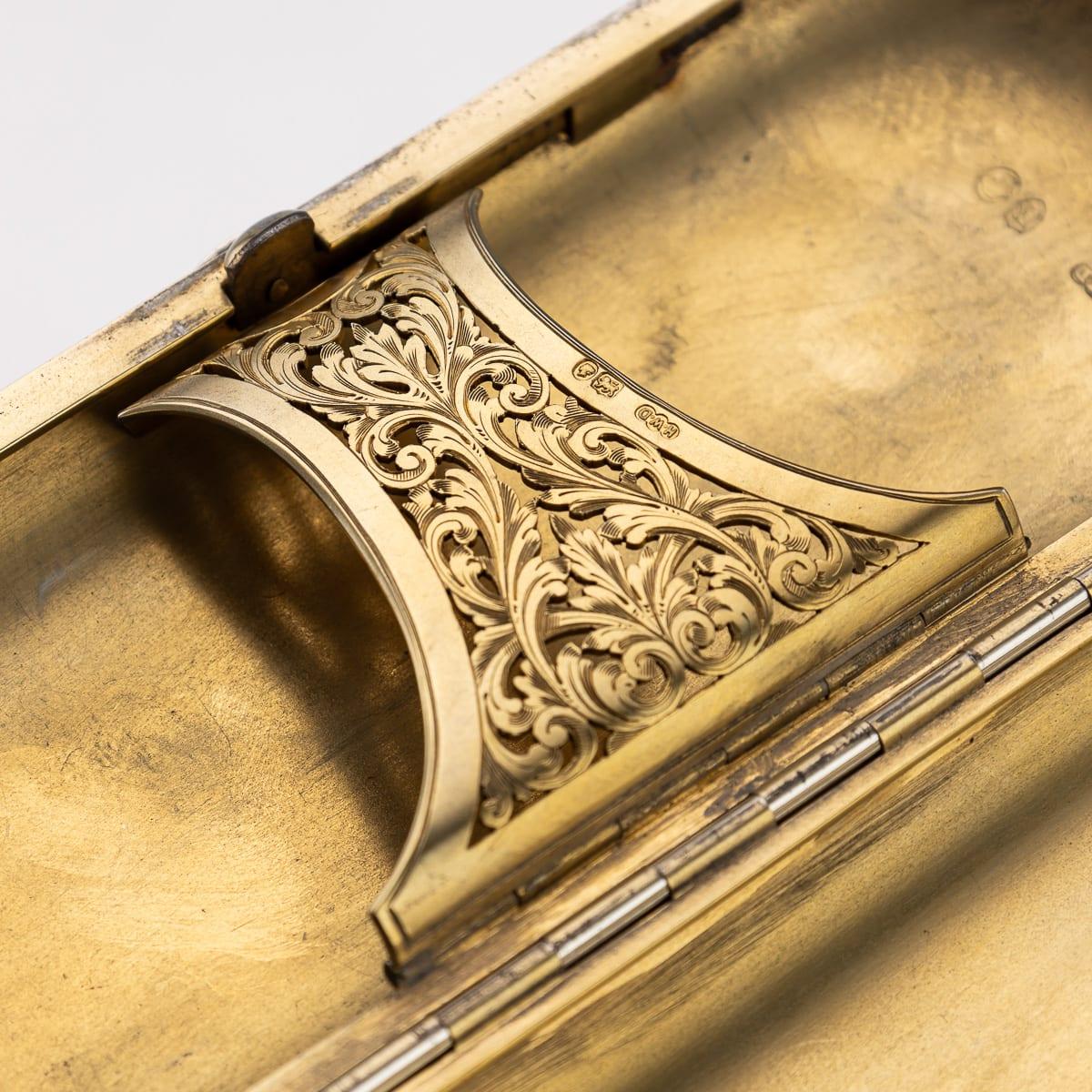 Antico portasigari d'argento massiccio vittoriano del XIX secolo, Henry William Dee c.1877 in vendita 6