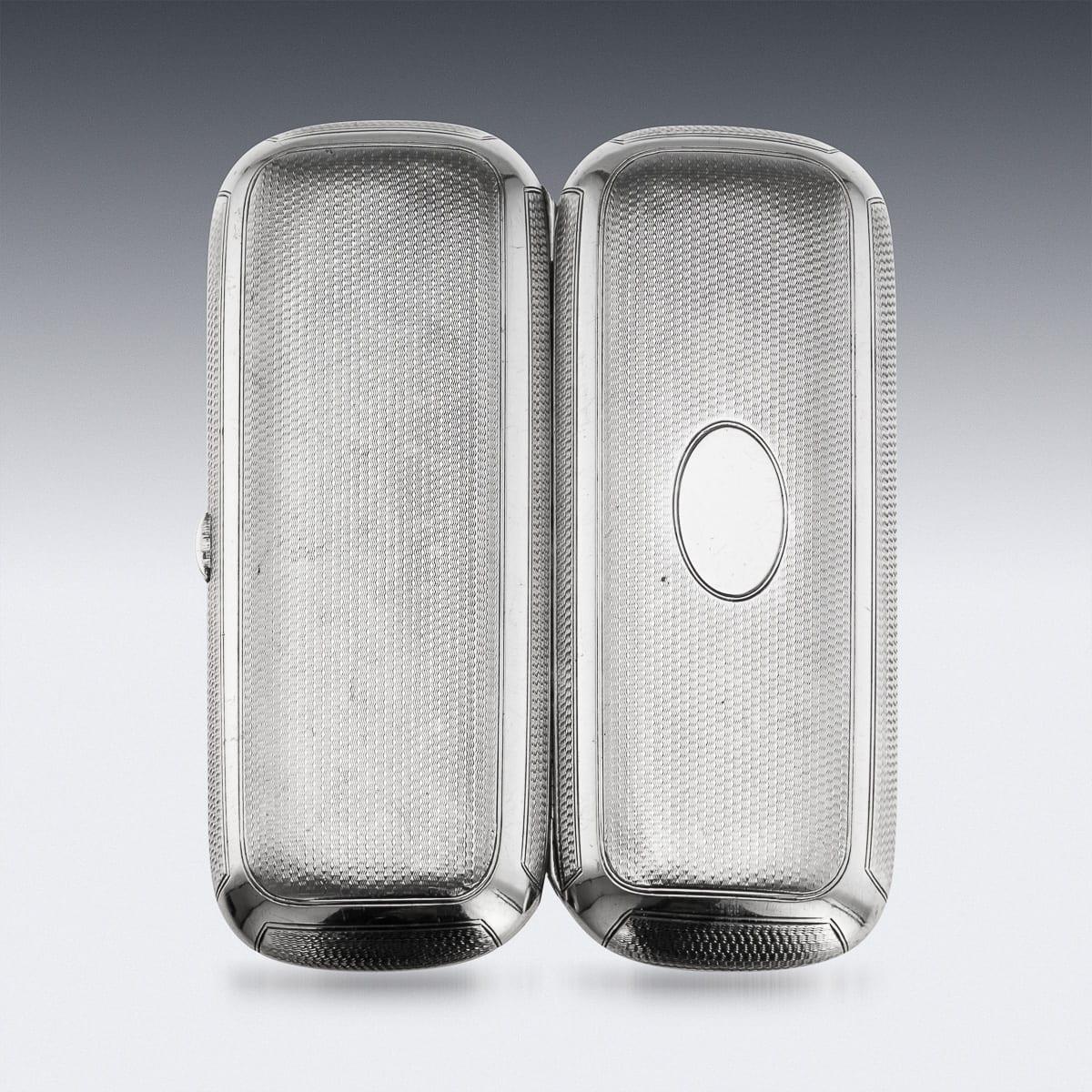 Argento Antico portasigari d'argento massiccio vittoriano del XIX secolo, Henry William Dee c.1877 in vendita