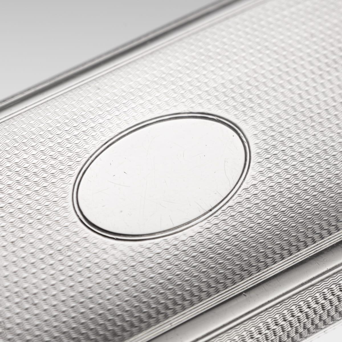 Antico portasigari d'argento massiccio vittoriano del XIX secolo, Henry William Dee c.1877 in vendita 1