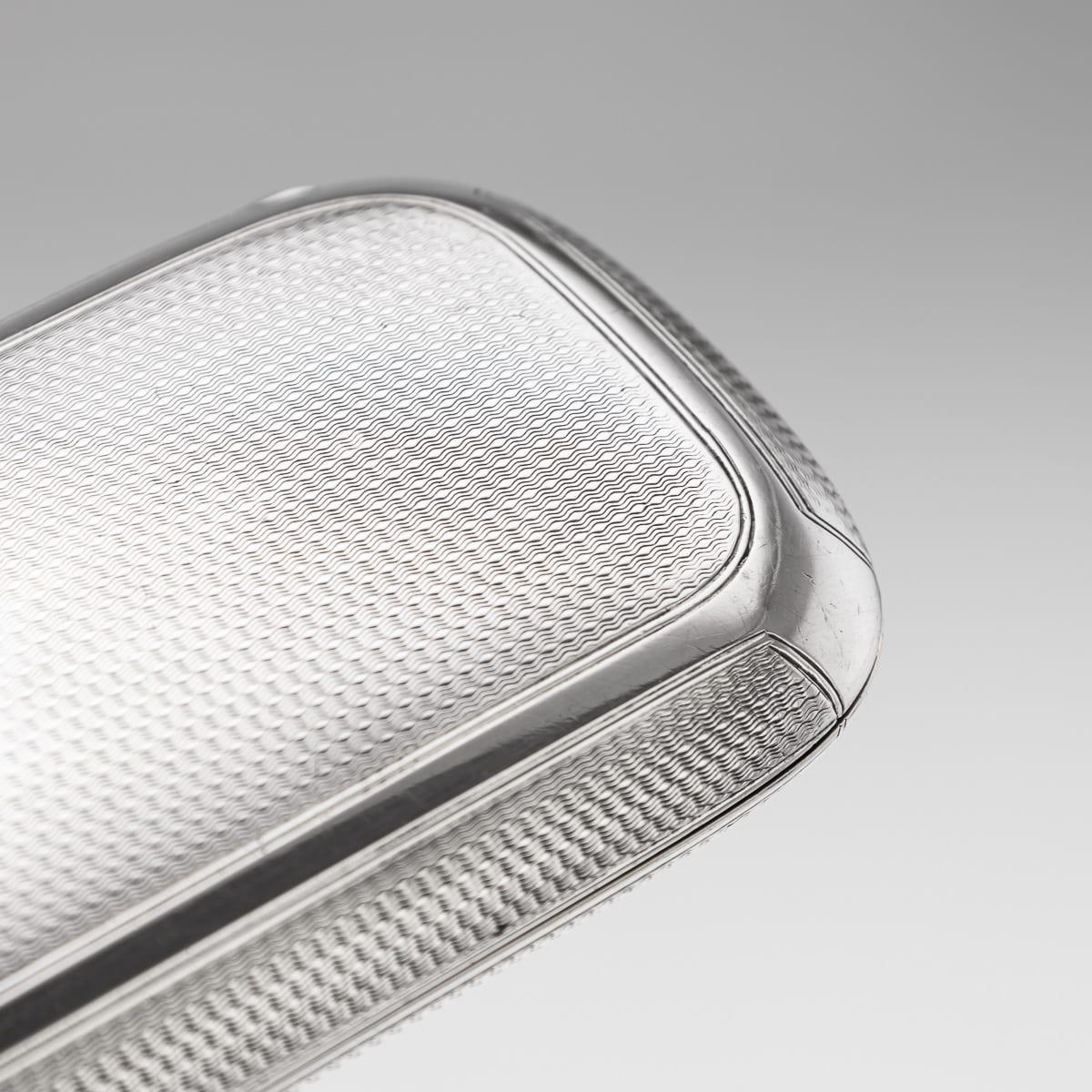 Antico portasigari d'argento massiccio vittoriano del XIX secolo, Henry William Dee c.1877 in vendita 2