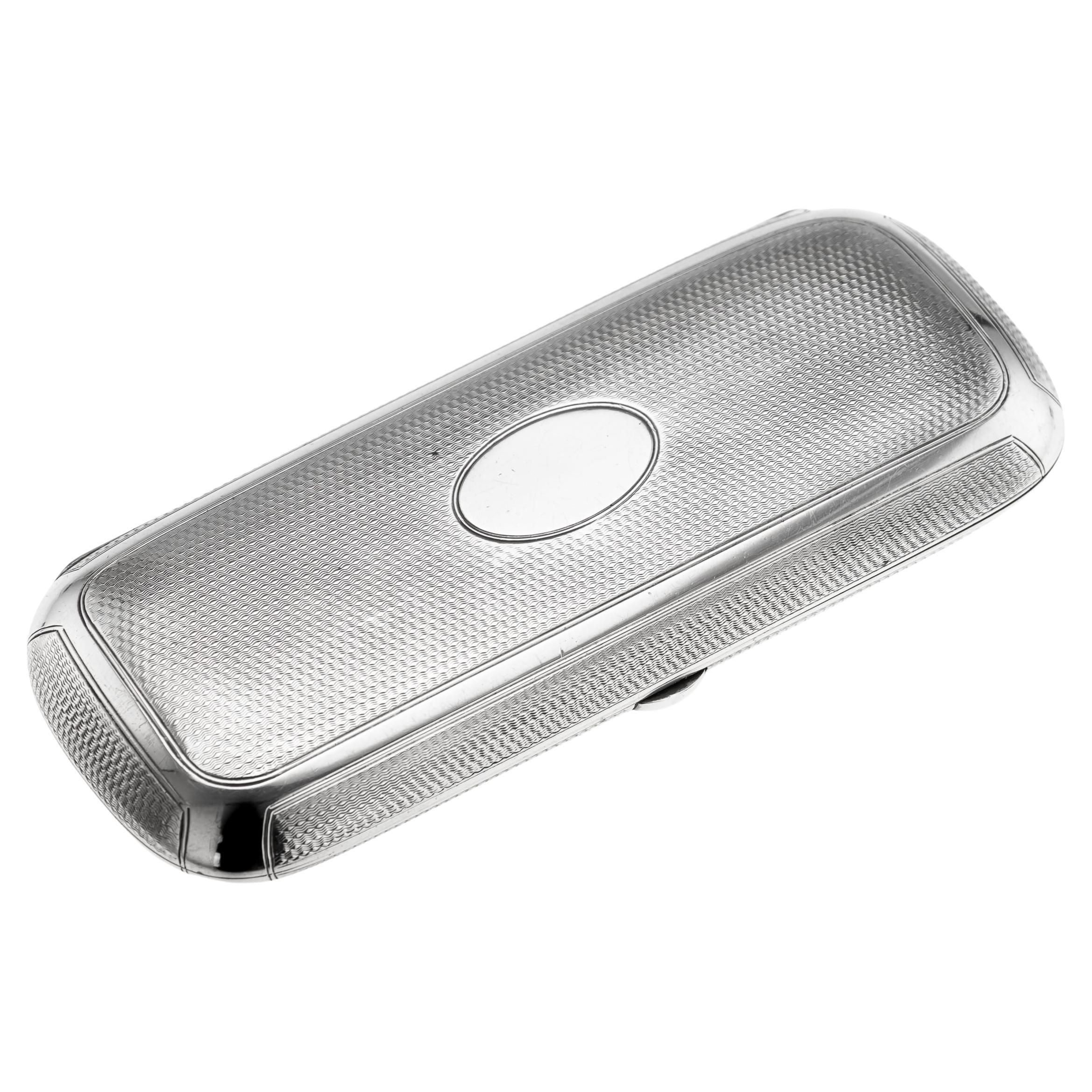 Antico portasigari d'argento massiccio vittoriano del XIX secolo, Henry William Dee c.1877 in vendita