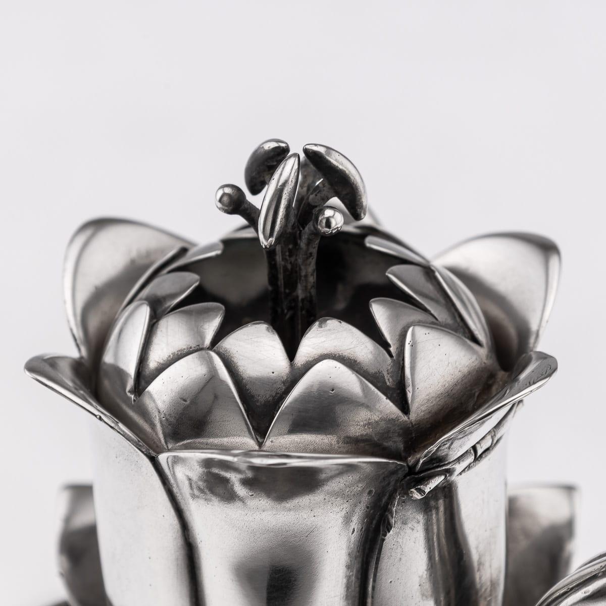 Antique 19th Century Victorian Solid Silver & Clear Glass Claret Jug c.1884 For Sale 6