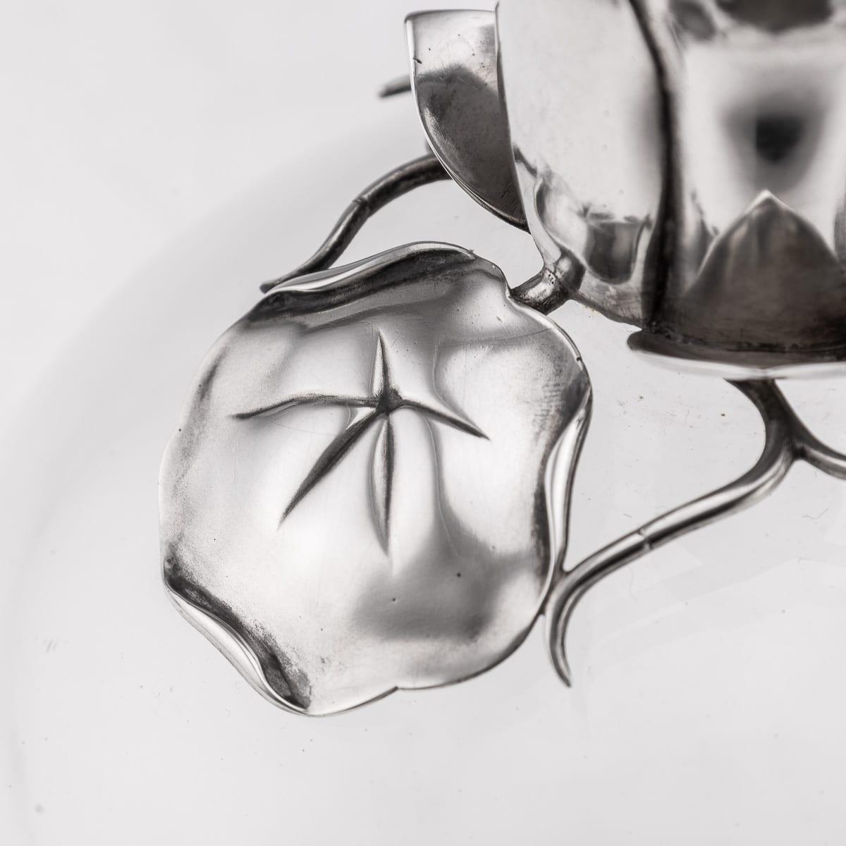 Antique 19th Century Victorian Solid Silver & Clear Glass Claret Jug c.1884 For Sale 9