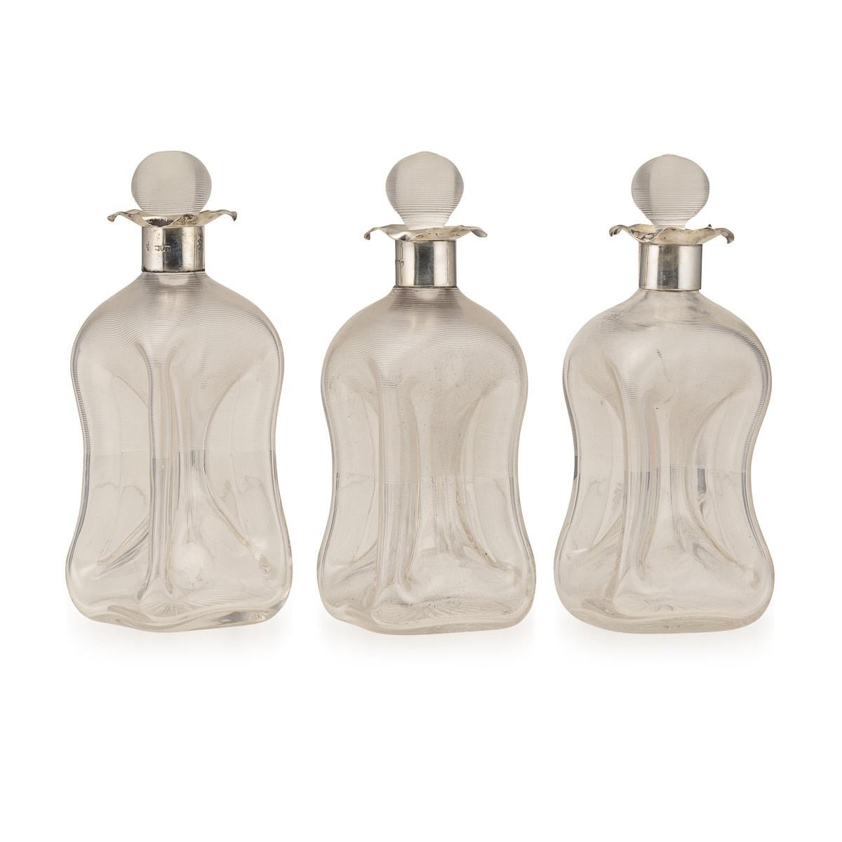 Antique 19th Century Victorian Solid Silver Tantalus Set, Betjemann's c.1897 For Sale 10
