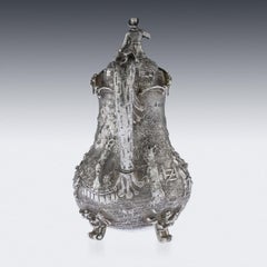 Pichet à eau victorien ancien en argent massif du 19ème siècle, Hunt & Roskell