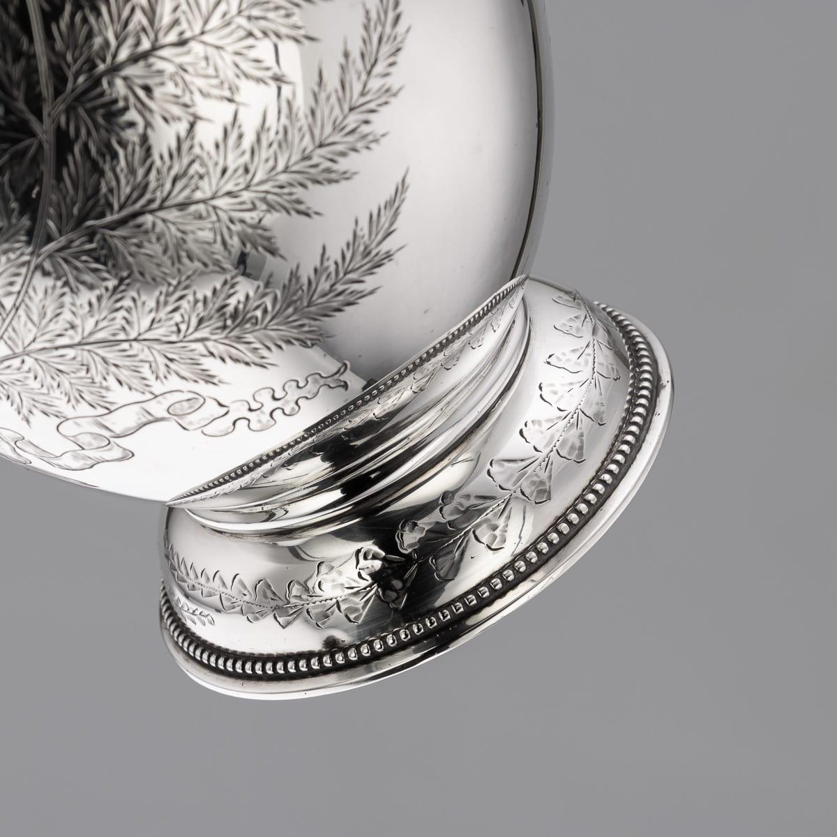 Ancienne aiguière à vin victorienne en argent massif du 19e siècle, Elkington & Co c.1874 en vente 12