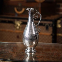 Antique 19th Century Victorian Solid Silver Wine Ewer, Elkington & Co c.1874