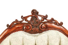 Antique 19th Century Victorian Walnut Carved Sofa