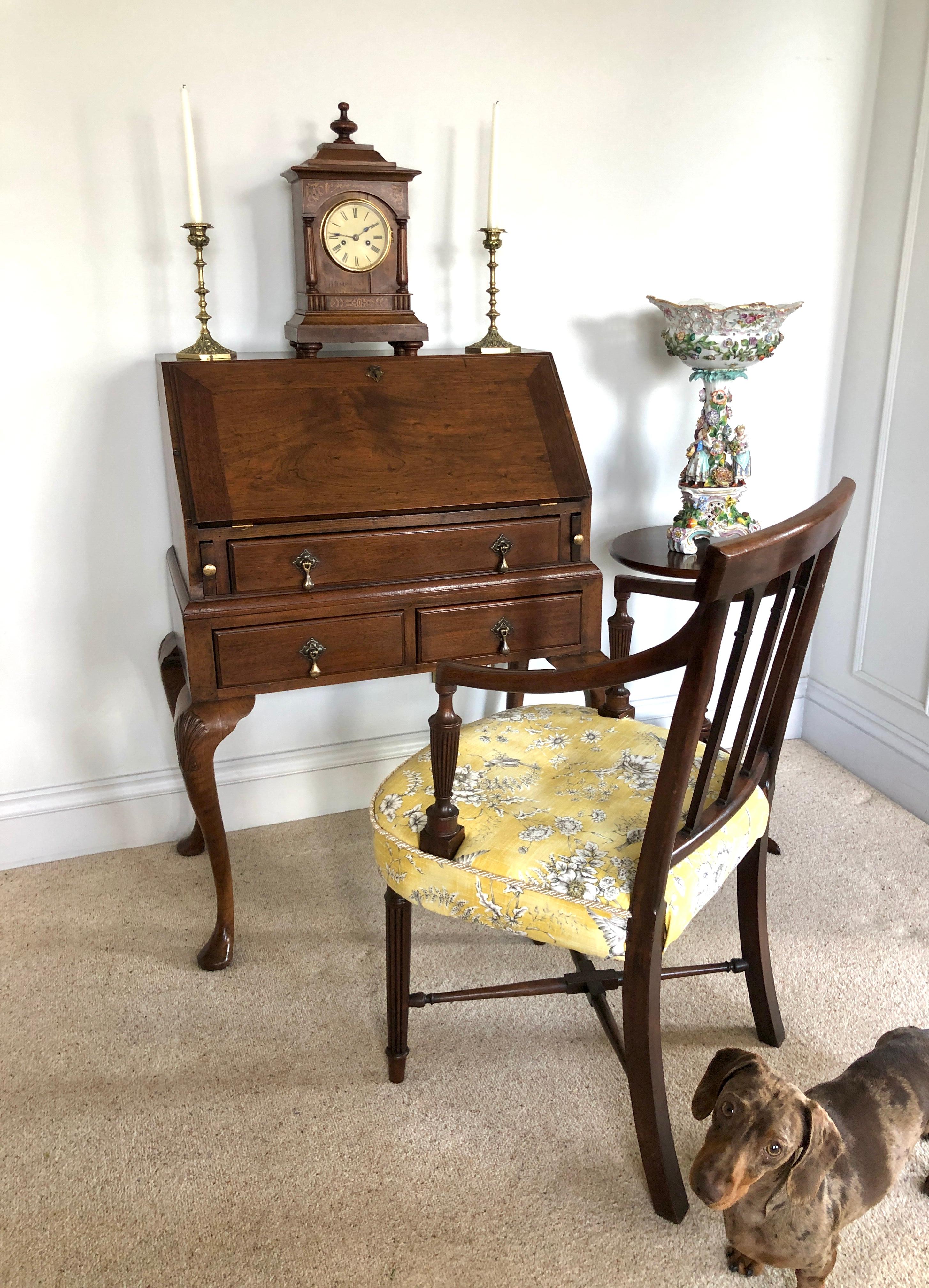 Antique 19th Century Walnut Bureau 6