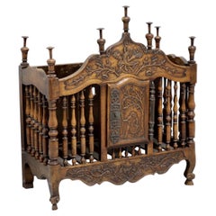 Antique 19th Century Walnut French Provincial Panetiere