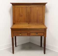 Antique 19th Century Walnut Railroad Paymaster Desk