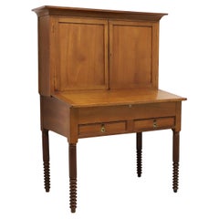 Antique 19th Century Walnut Railroad Paymaster Desk