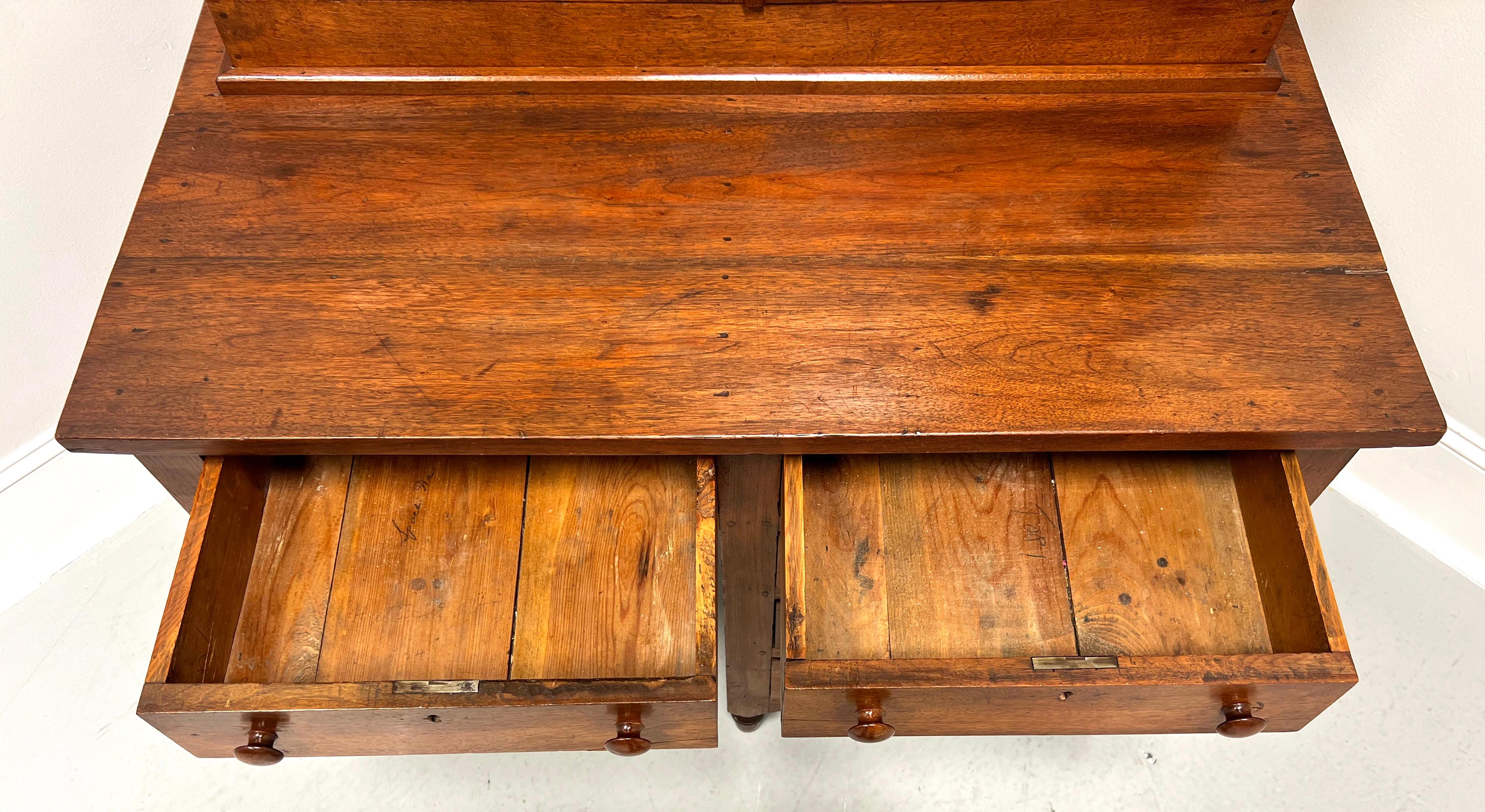 Antique 19th Century Walnut Shenandoah Valley Moravian Plantation / Postal Desk For Sale 7