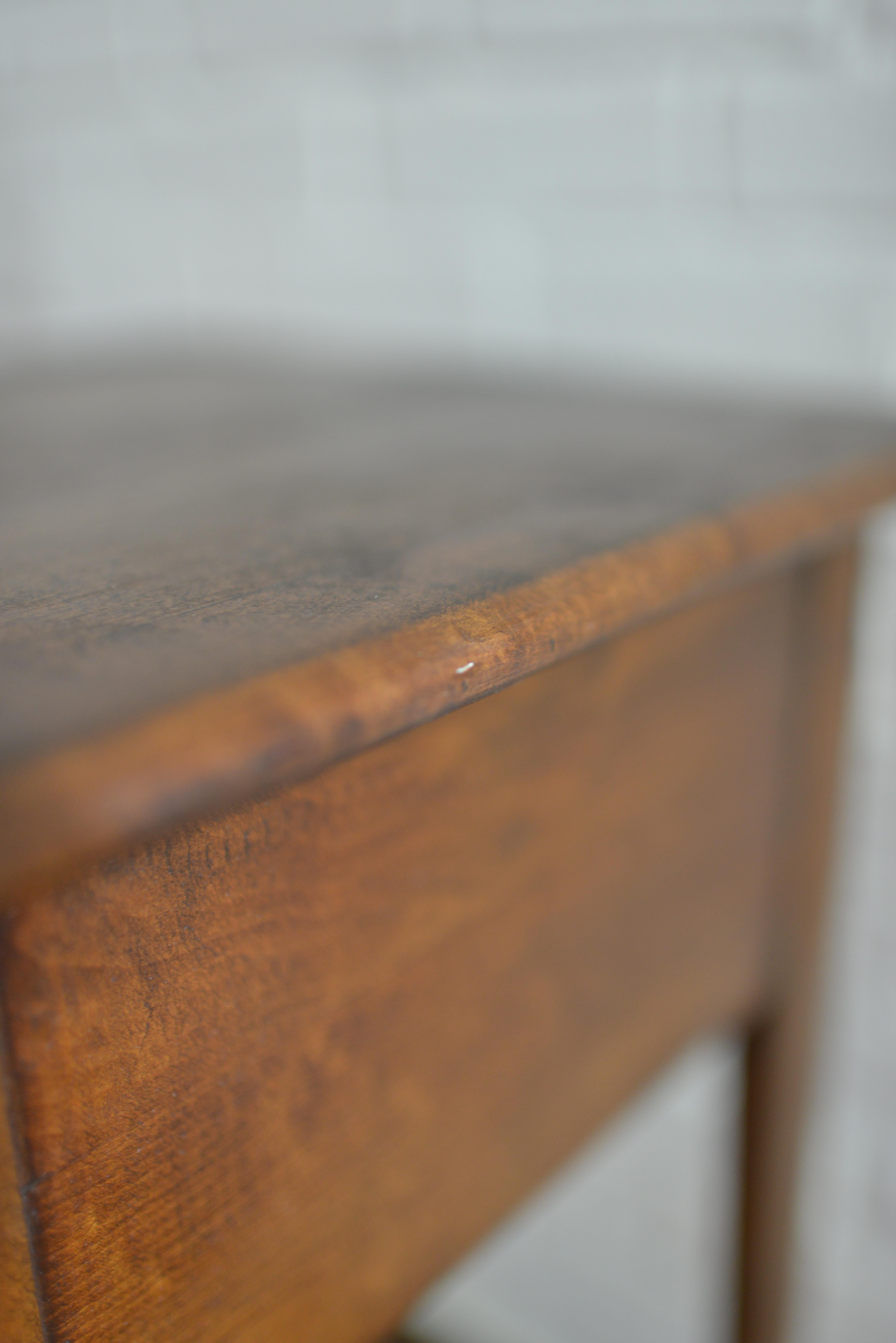 Antique 19th Century Walnut Side Table 6