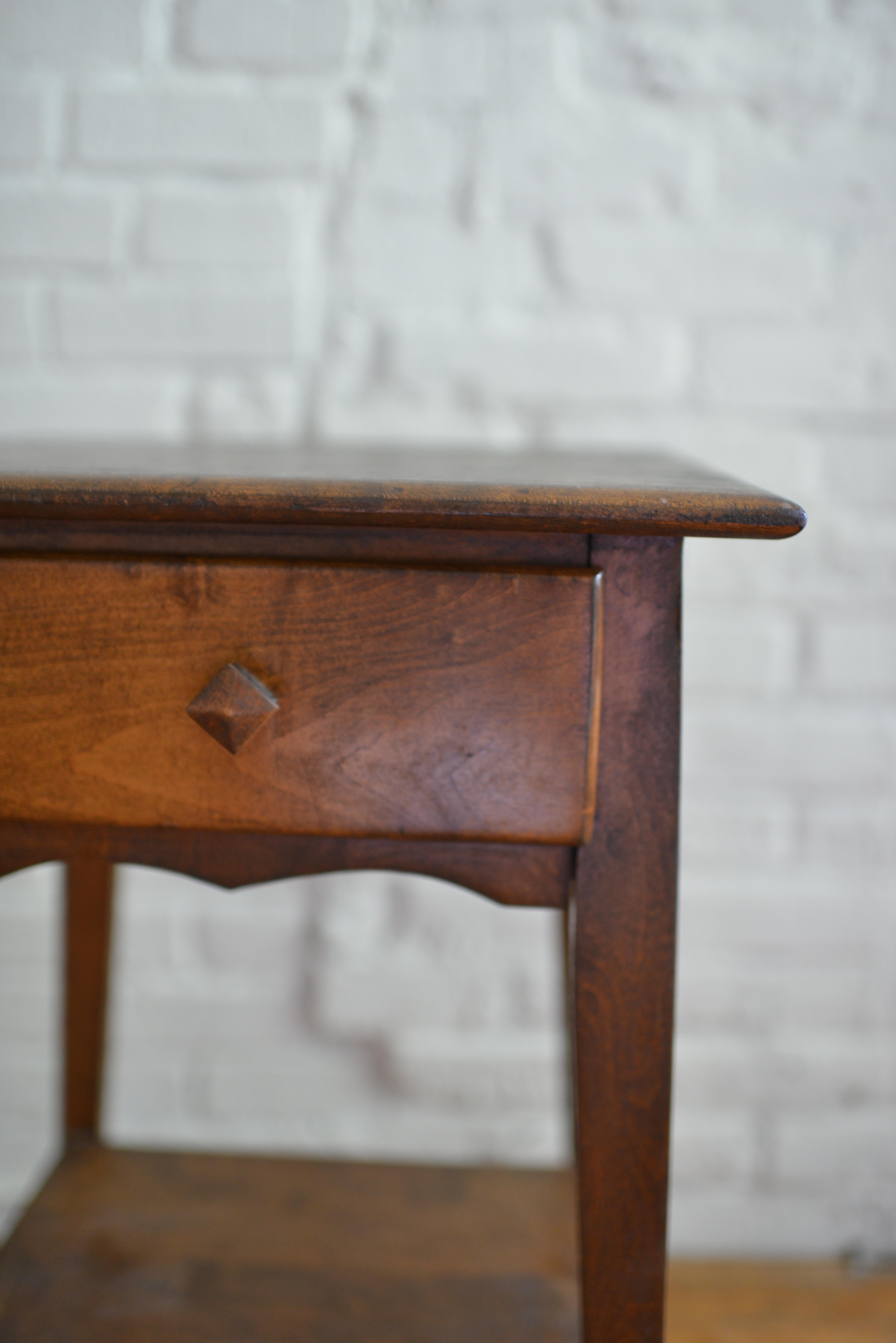 Antique 19th Century Walnut Side Table 9
