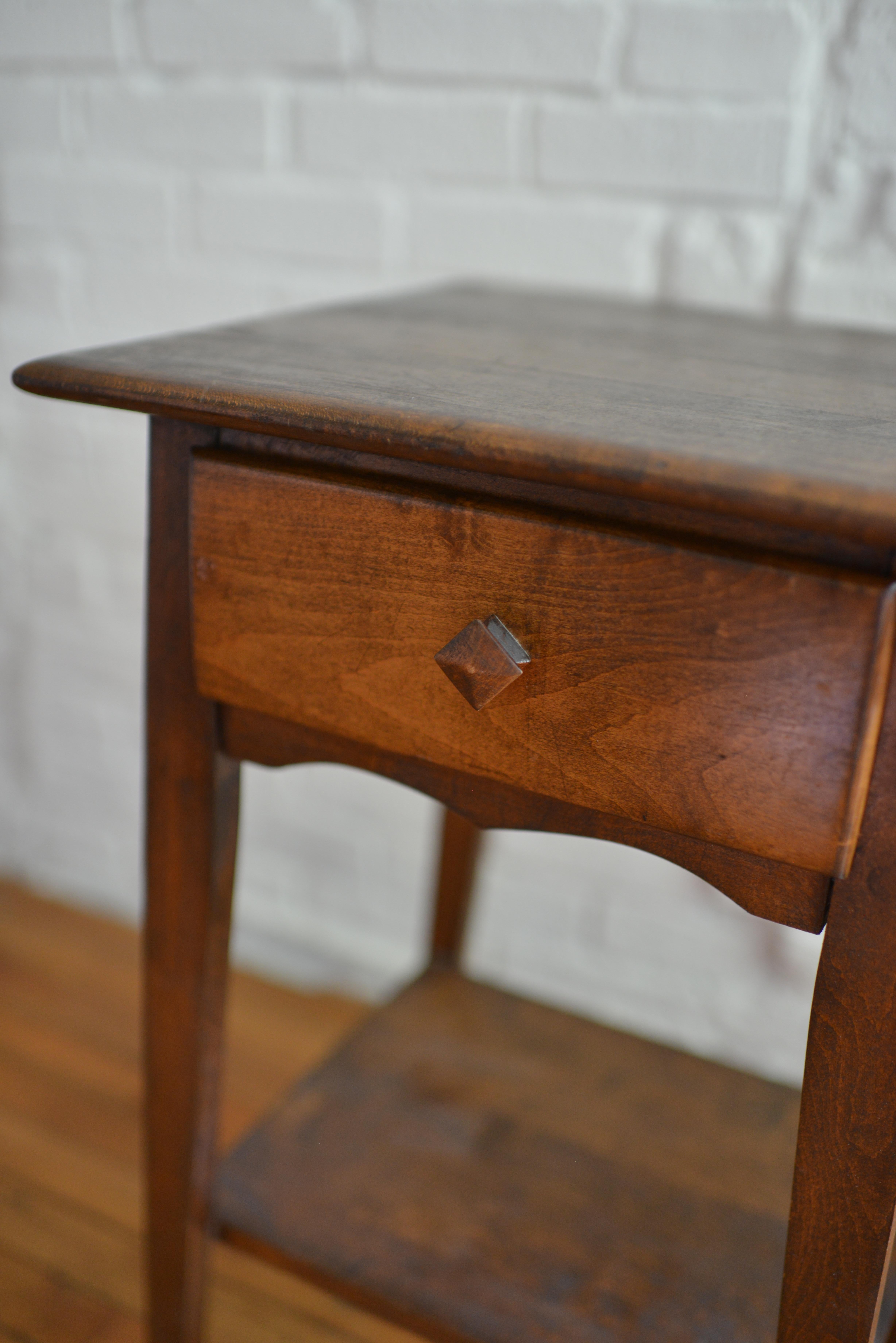 Antique 19th Century Walnut Side Table 10