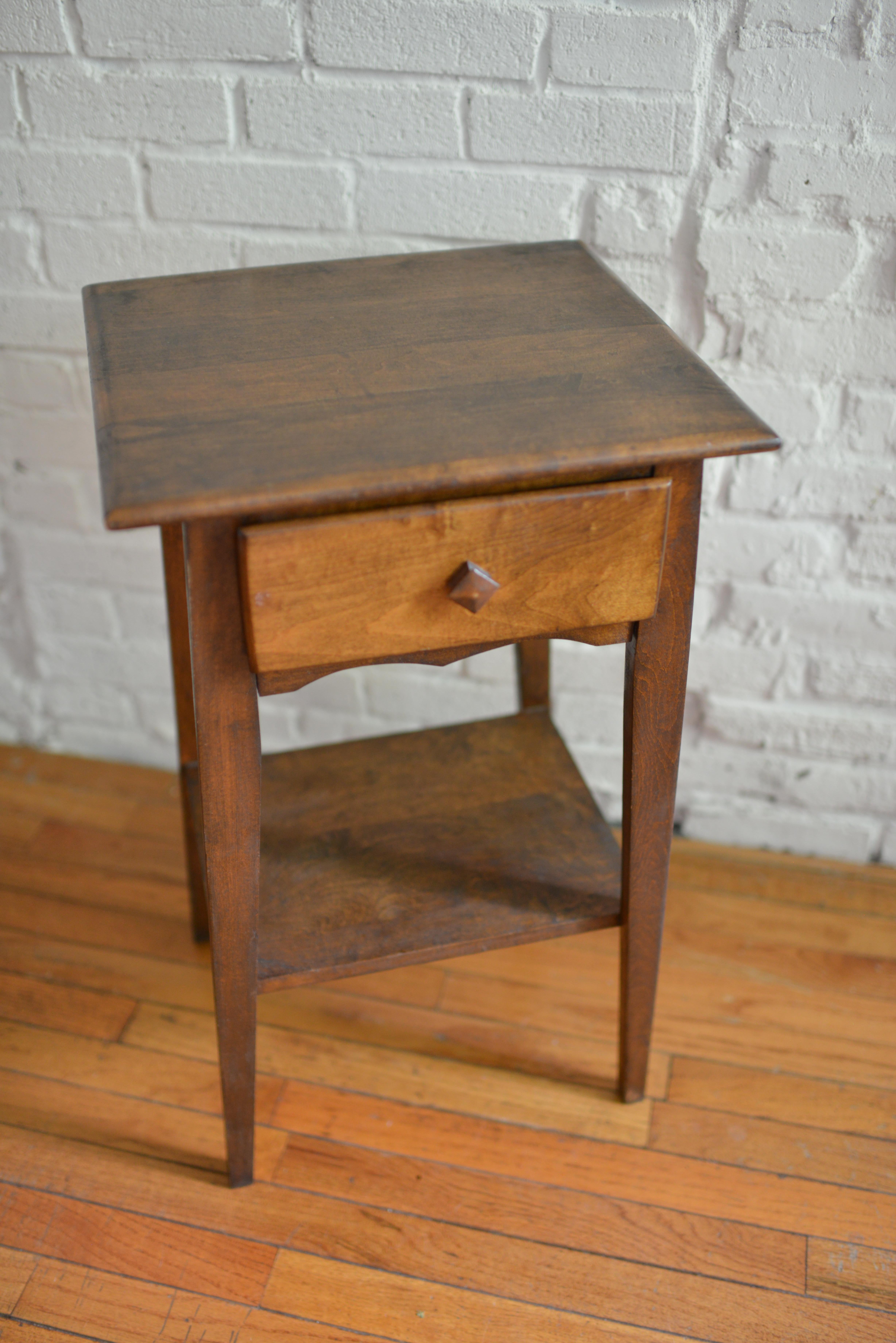 Antique 19th Century Walnut Side Table 1