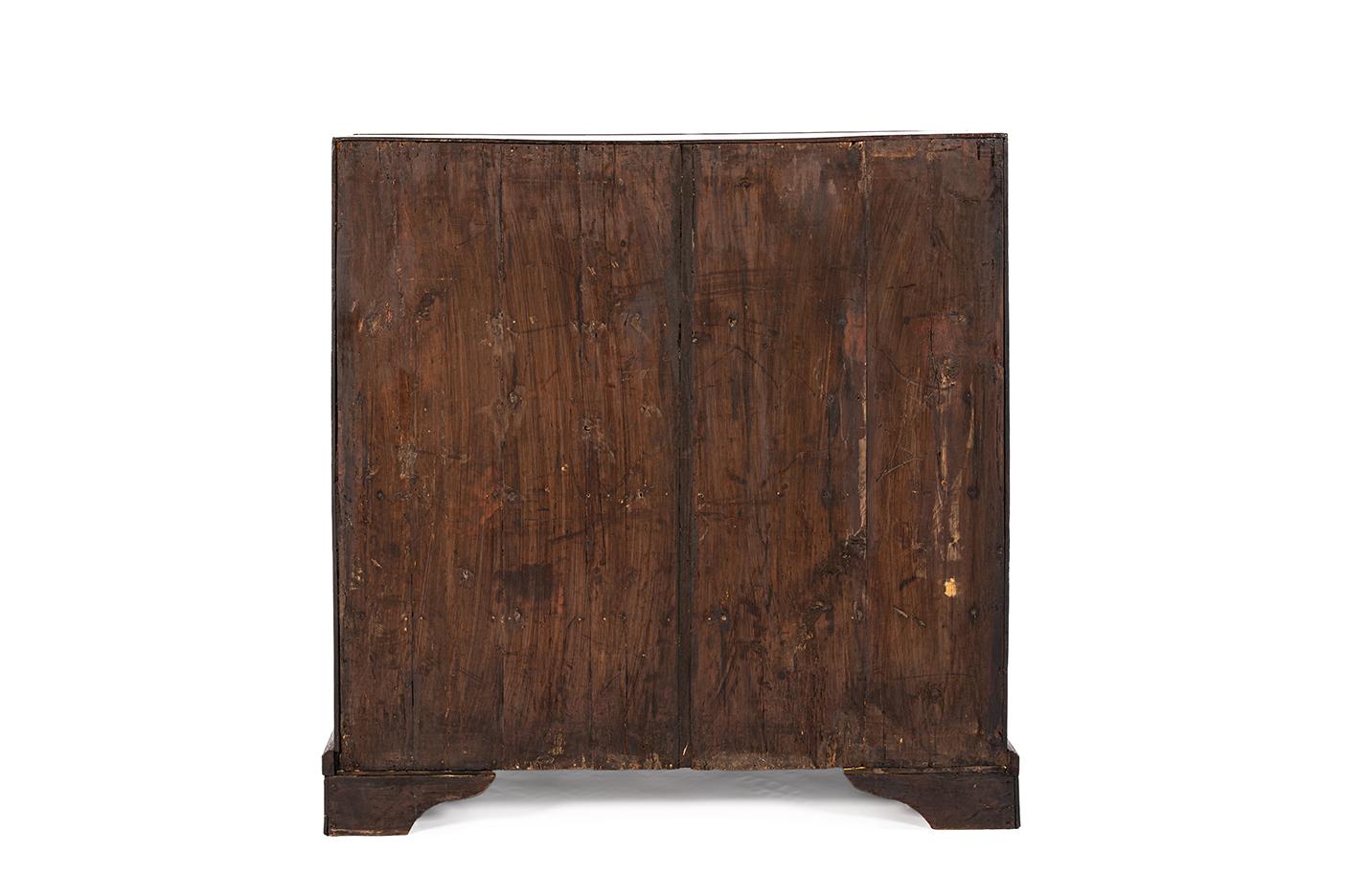Antike 19. Jahrhundert warmes Braun Englisch Oak Regency  Schreibtisch mit schräger Front im Angebot 1