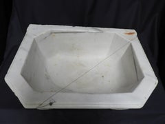 Antique 19th Century White Marble Sink