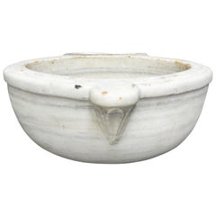 Antique 19th Century White Marble Sink Antique 19th Century White Marble Sink
