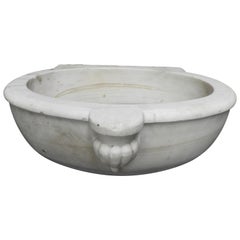 Antique 19th Century White Marble Sink