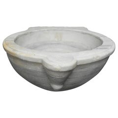 Antique 19th Century White Marble Sink