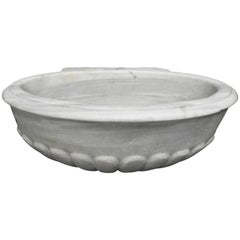 Antique 19th Century White Marble Sink