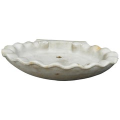 Antique 19th Century White Marble Sink