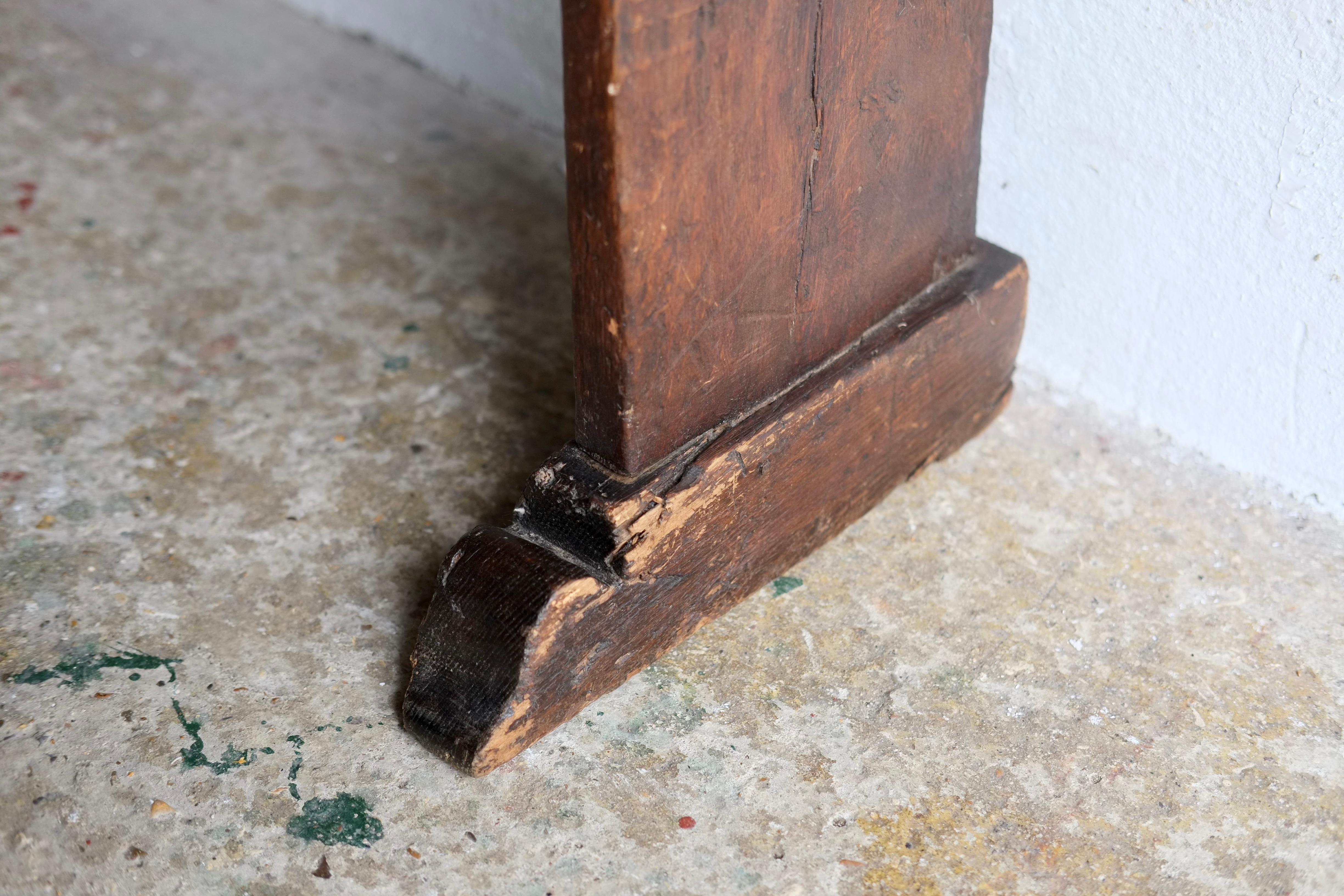 Unique Antique 19th Century Wood Folk Cabinet / Shelves, France For Sale 8