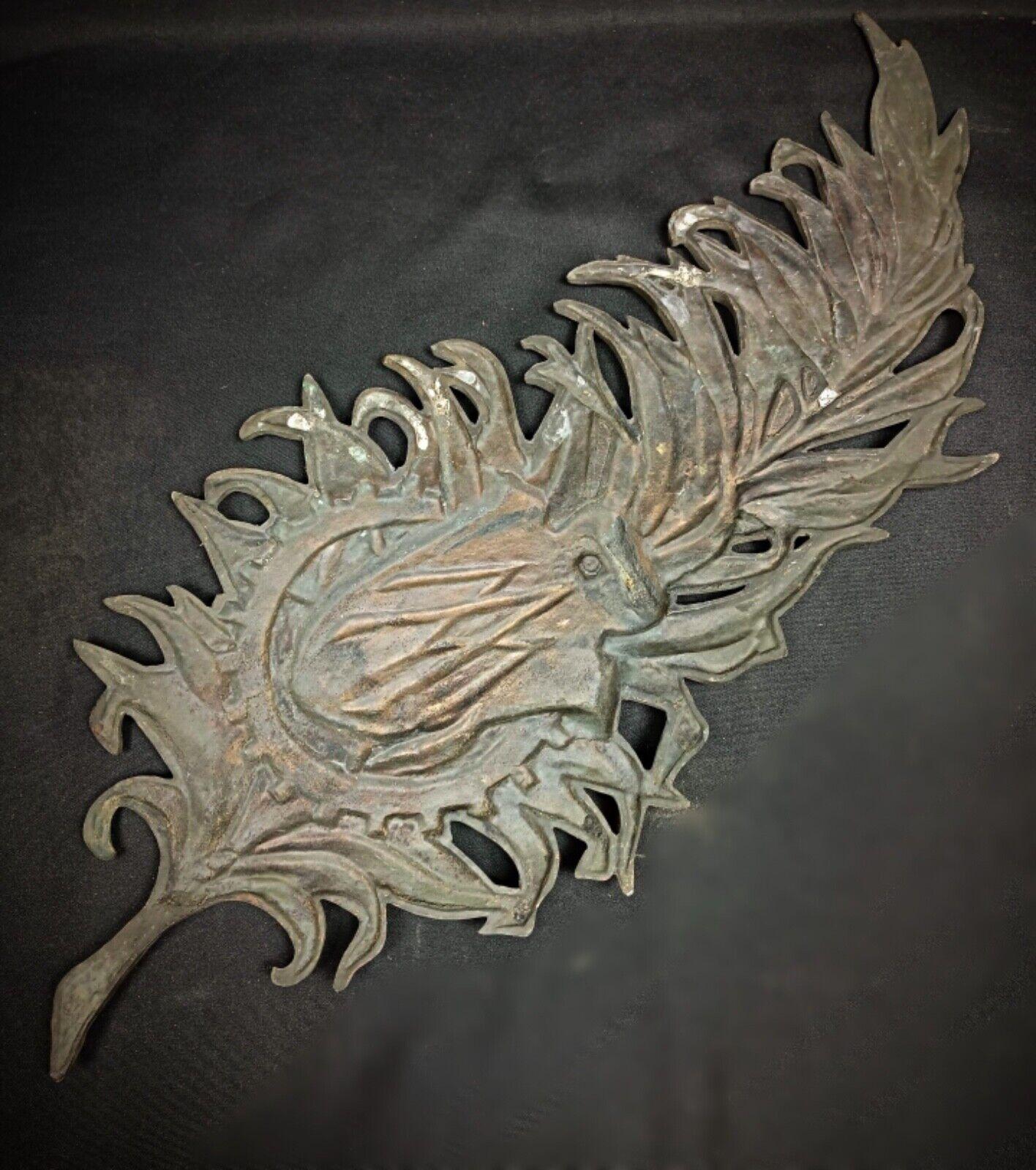 Empire Plaque commémorative ancienne en bronze du 19e siècle/début du 20e siècle - Gadzarts - 2Y183 en vente