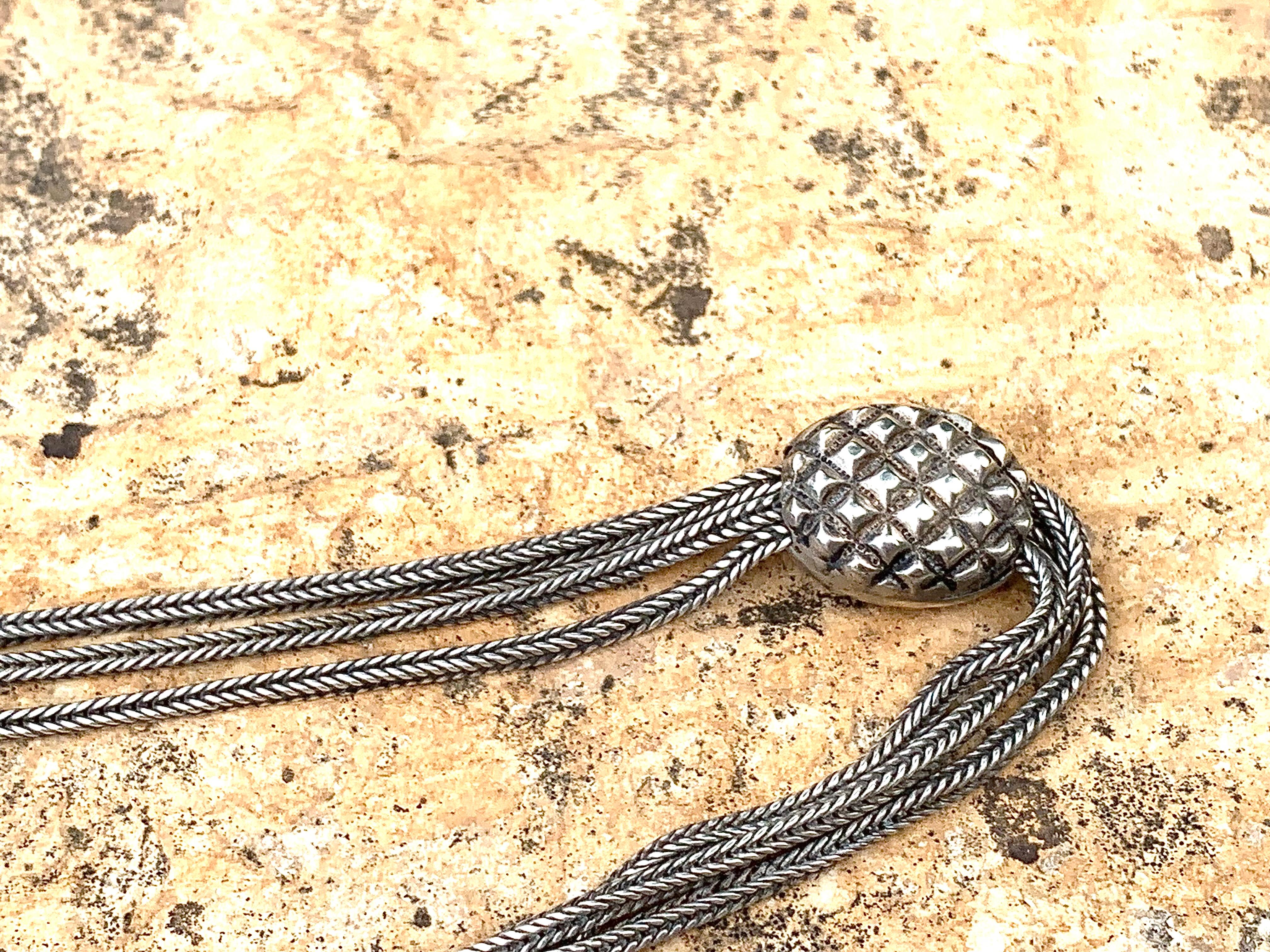 Antiquité 19ème siècle Français Gentleman Silver Watch Chain Waist Coat Ornament Bon état - En vente à Munich, Bavaria