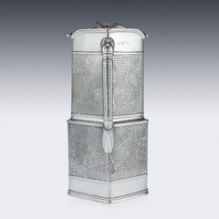 Antique Victorian 'Komai' Solid Silver Water Jug, Christopher Dresser circa 1880