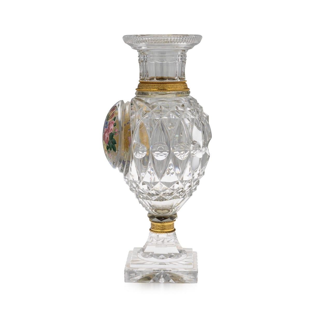 Francese Antique 19thC French Baccarat & Ormolu Mounted 