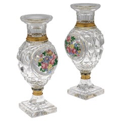 Antique 19thC French Baccarat & Ormolu Mounted "The Jokelson Vases" c.1830