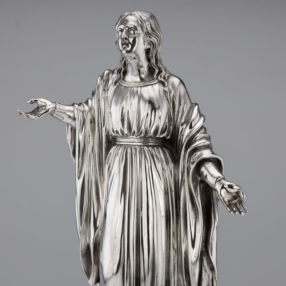Antique 19th Century French Monumental Solid Silver Figural Centrepiece, c. 1880 7